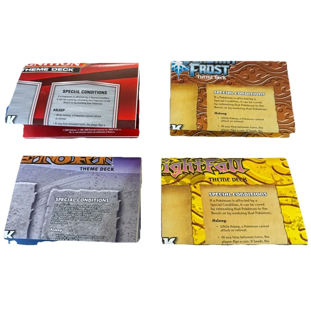 FOUR‎ Pokémon Nightfall, Retort, Verdant Frost, & Ignition Themed PLAYMATS New